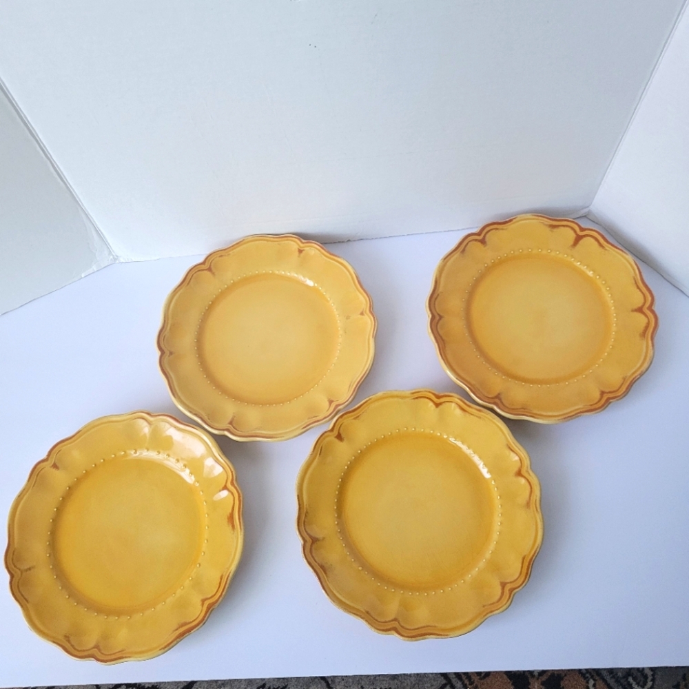 Set of 4 Waverly Tuscany Salad Plates 8.5" Handcrafted Italy